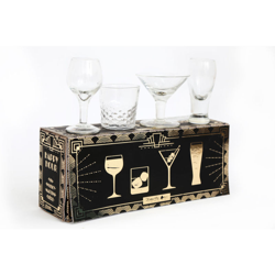 Peragashop - SET 4PZ MINI BICCHIERI DA COCKTAIL MISURE ASSORTITE ACCESSORI CASA CUCINA características