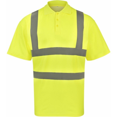 Hi-Viz Poly-Cotton Polo - Hi-Viz Polo55%C45&%C | 3XL - NEUTRO (SENZA PERSONALIZZAZIONE) - Yellow (G) - Yellow