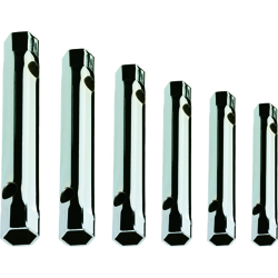 KLASS - SERIE 6 CHIAVI A TUBO DOPPIE ESAGONALI DA MM 6X7 AL 16X17 in acciaio finitura zincata en oferta