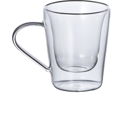 Casa Collection - Set 2 Tazze Mocaccino senza Piatto Vetro Borosilicato