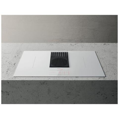 Piano Cottura WH / A / 83 a Induzione 4 Zone Cottura da 83 cm con Cappa Aspirante Colore Bianco