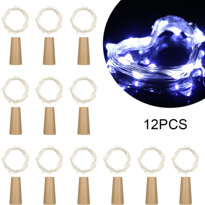 4.5V 1.2W 2 cantieri tappo 20 atmosfera stringa rame luce LED incontra IP65 bianco lampada 12 montata