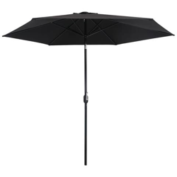 Ombrellone Da Esterni Con Palo In Metallo 300 Cm Nero precio