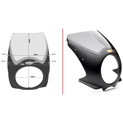 A801 Cupolino Fume' Kawasaki Z900rs (attacchi Non Inclusi)