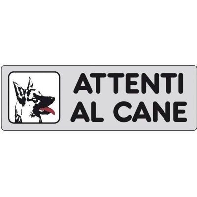 Ist - Etic. Ades. 150X50 'Attenti Al Cane'