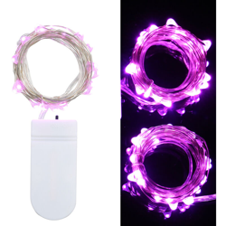 La stringa di luci della batteria viene spedita senza batterie,2 metri di luce rosa portatile da 2 LED - 2 metri di luce rosa portatile da 2 LED precio