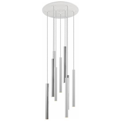 Sospensione A Soffitto A Goccia A Grappolo Integrato A 9 Luci A Led Bianco Opaco, Oro