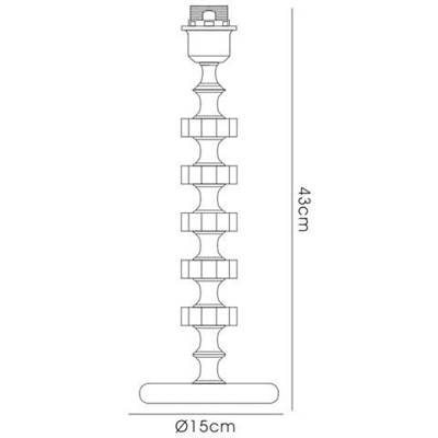 Lampada Da Tavolo In Cristallo (paralume Venduto Separatamente) 1 Luce Argento