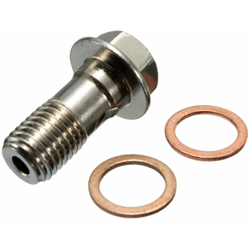 Drillpro - Bullone a vite Banjo M10 x 1,25 mm per freno moto in acciaio inossidabile per Honda Kawasaki características