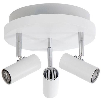 Faretto Led 3 Luci Bianco Opaco