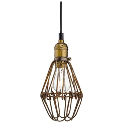 Sospensione A Soffitto A 1 Luce Marrone Rustico, E27 características