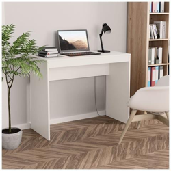 Scrivania Bianca 90x40x72 Cm In Truciolato en oferta