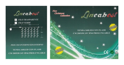Capaldo - TENDA 160 LED BIANCO + FLASH X ESTERNO