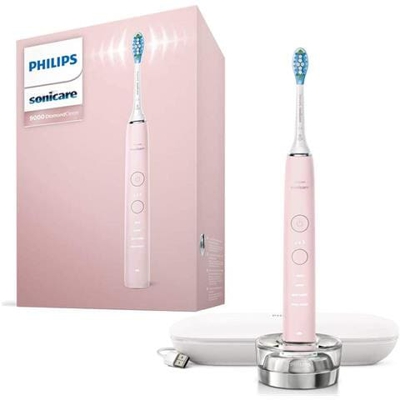 Sonicare Diamondclean 9000 Nero Spazzolino Elettrico 2020 Edition - Rosa (uk 2 Pin)