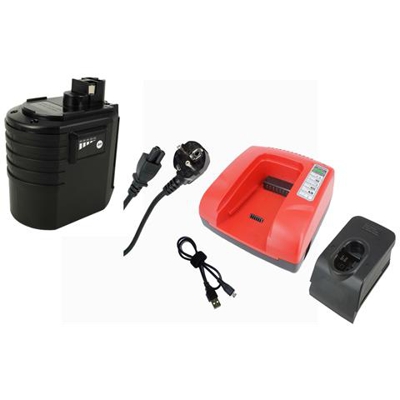 Ni-mh 24,00v 3300 Mah Batterie + Caricabatterie Per Bosch Bat019 Bat021 0 611 260 539