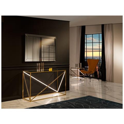 Lampada Da Tavolo A Led Integrata In Oro Lucido