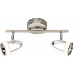 Globo - Lampada da parete a LED Illuminazione per illuminazione Spot in metallo cromato Camera da letto mobile en oferta