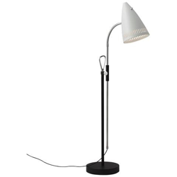Lampada Da Terra 1 Luce Cromo, Nero, Bianco, E27 en oferta