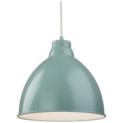 Sospensione A Soffitto A Cupola A 1 Luce Azzurro, E27