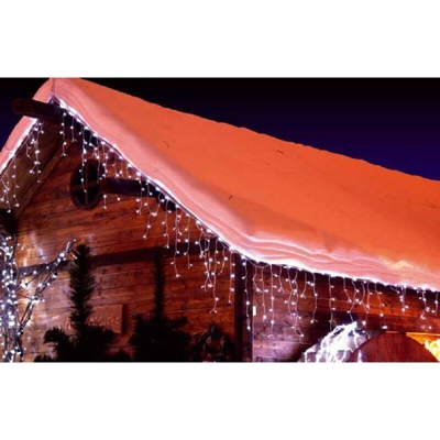 Cascata luminosa tenda di natale 150 maxi led flash bianco freddo 300x100 prolungbile 15mt - Salone Negozio On Line