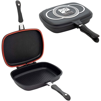 Bistecchiera Doppia Cm 44X32 in Alluminio Pressofuso