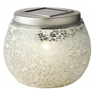 Lampada solare Led in vaso di vetro