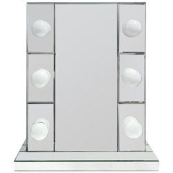 Specchio Per Make Up Da Tavolo Con Luci, 46x25,5x55,7 Cm Argento características