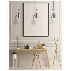 Lampadario A Sospensione A 1 Luce Argento Antico, Ottone, Attacco E27 en oferta