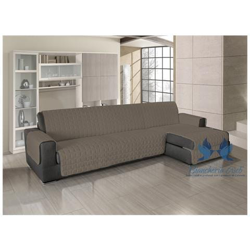 Copridivan Antimacchia Trapuntato Per Divani Con Penisola In Tinta Unita 240-245 Cm Tabacco características