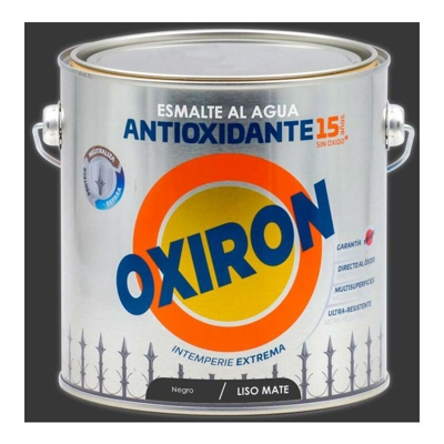 Smalto antiossidante Titan Oxiron all'acqua Smooth Matte | 2.5 L - Negro - Negro