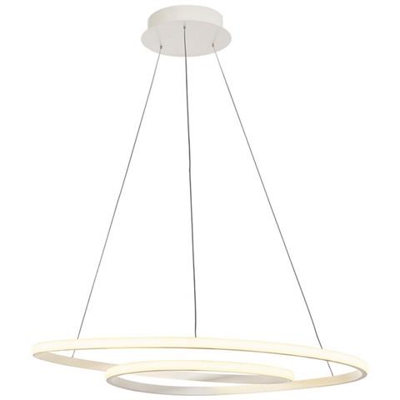 Lampadario Moderno A Sospensione A Led Bianco, Bianco Caldo 3000k 3780lm Dimmerabile