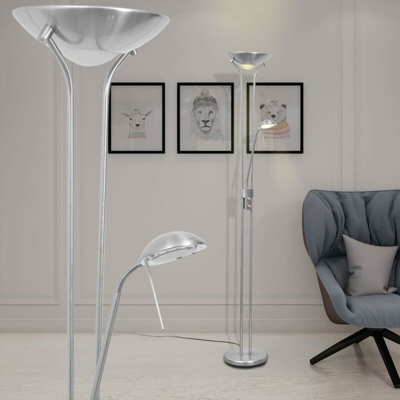 Lampada da Terra a LED Dimmerabile 23 W - Argento - Youthup