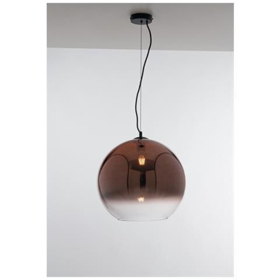 Lampadario Globe Dome, Rame, Trasparente, E27