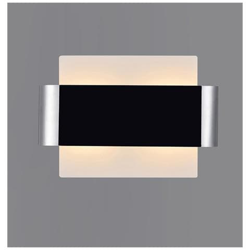 Applique A Filo, 2 Luci G9, Base Bianca Con Fascia Centrale Cromata Lucida precio
