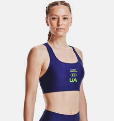 Reggiseno sportivo Armour® Mid Crossback Graphic Sports da donna en oferta