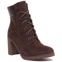 A1y21 Allington 6 Inch Block Heel Boot In Dark Brown For Women características