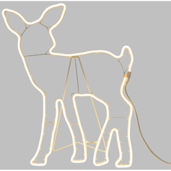 Renna cucciolo 480 led classic neon bifacciale 230v cavo bianco en oferta