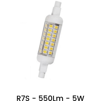 Lampadina LED R7S 5W Bianco Caldo, Freddo, Naturale | Bianco Naturale 4000K