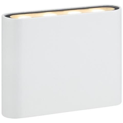 Applique Led Up Down Da Esterno A Filo Bianco Ip44