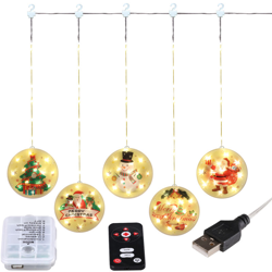 Remote serie di colore Natale [riscaldare stringhe di luce bianca sotto controllo a distanza + il caso di batteria (senza batterie ai beni) + características