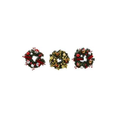 Fuoriporta natale Corona Crystal 30cm