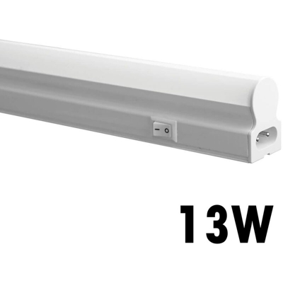 Neon led t5 plafoniera sottopensile 90cm 13w lampada reglette tubo luce naturale 4000k