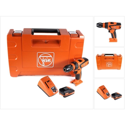 FEIN ASCM 18 QSW Trapano avvitatore a batteria 18V / 4 velocità + Valigetta da trasporto + 1x Batteria 3,0 Ah + Caricabatterie FEIN ALG 80