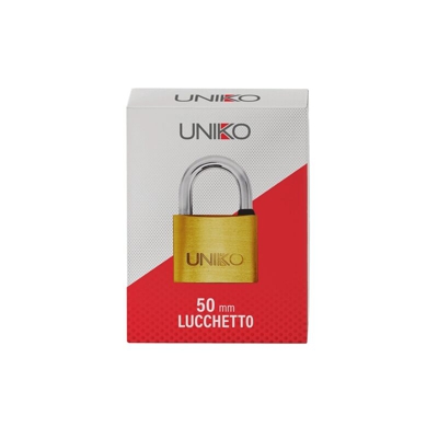 LUCCHETTO RETTANGOLARE UNIKO mm 50 (chiave UL050)
