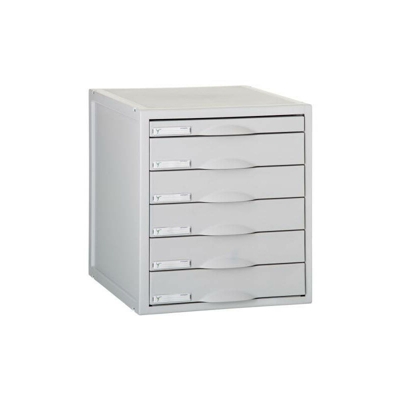 Modulo sistema ad arco a 6 cassetti 356x316x362 mm grigio archivo 2000