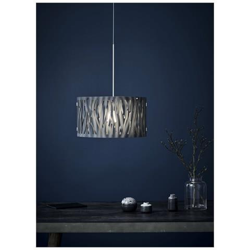 Sospensione Rotonda A 1 Luce Da Soffitto Cromo, Fumè, E27 en oferta