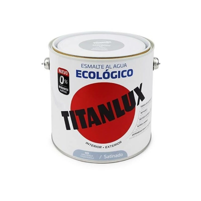 Smalto Satinado Ecologico Acqua Titanlux | 2.5 L - 509 Grigio Perla - 509 Grigio Perla