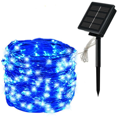 8 funzione di una stringa leggiadramente solare illumina batteria festa in giardino esterno NiMH decorazioni di Natale telecomando 800 mA non e 20 m