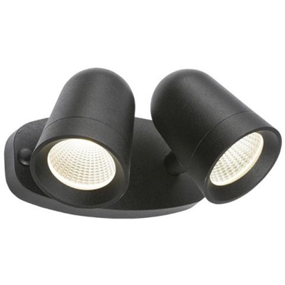 Proiettore Led Twin Spot Nero, 230v Ip65 18w