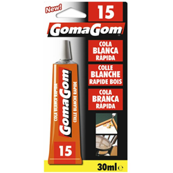 Colla bianca rapida adesiva 30 ml ripara legno tessuto pelle cartone 15 - Gomagom características